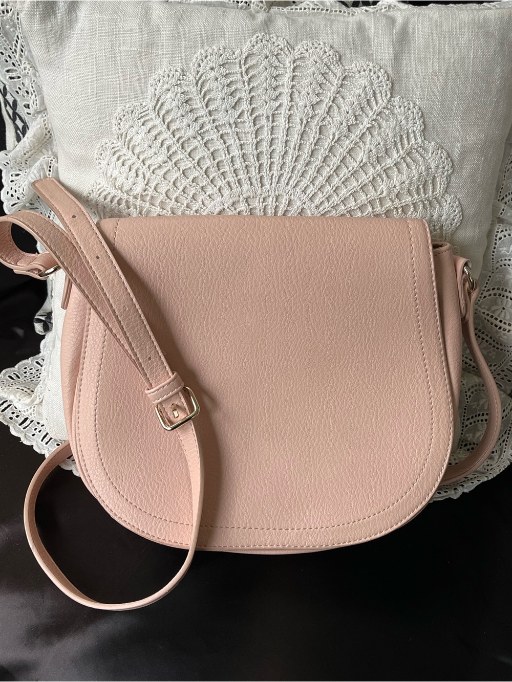 Old Navy Blush Pink Pebbled Crossbody Bag, NWOT